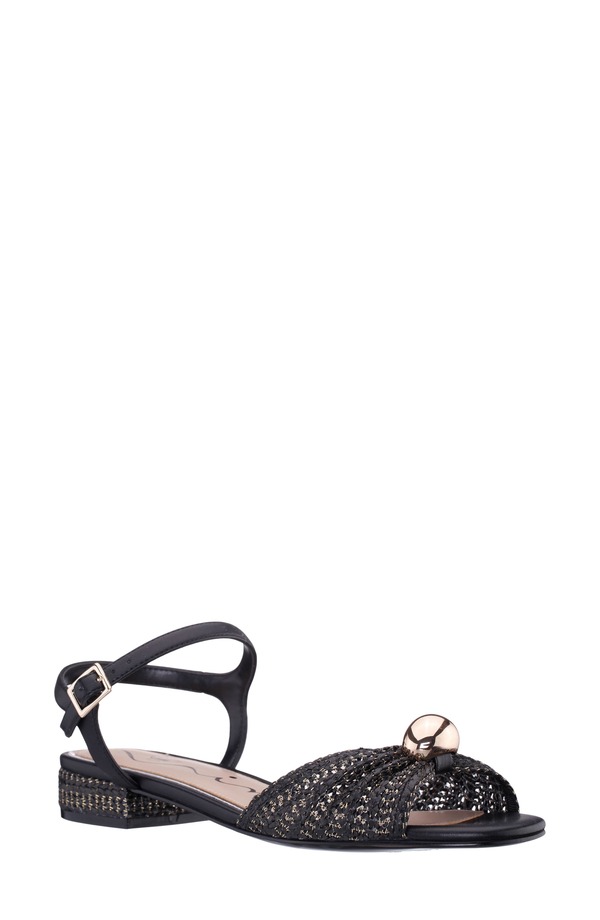 ニナ レディース シューズ サンダル アンクル Nina Slater Ankle Strap Sandal Black 黒いこと