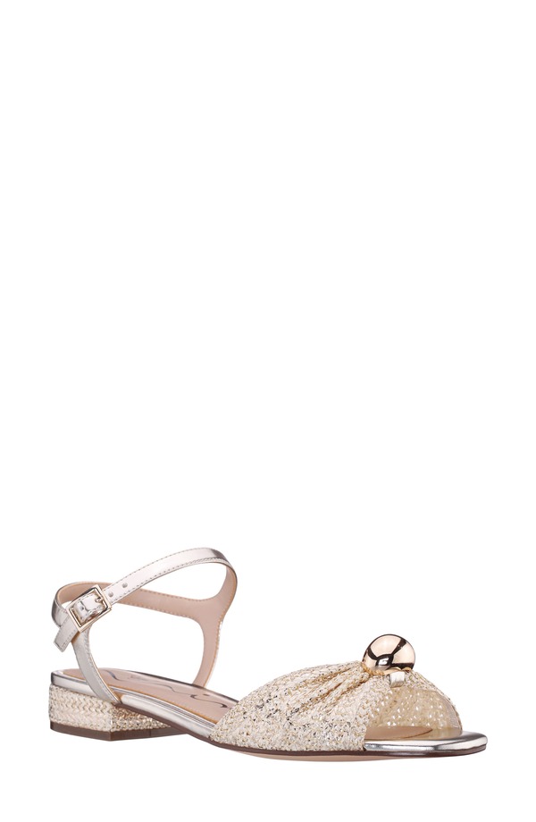 ニナ レディース シューズ サンダル アンクル Nina Slater Ankle Strap Sandal Gold Multi ゴールド