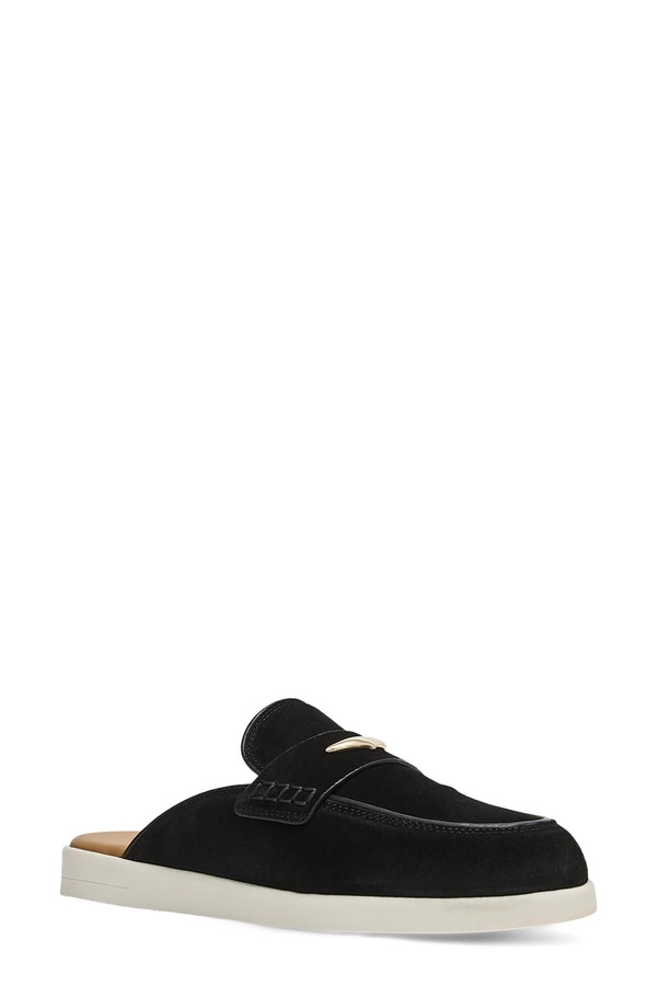 アクアタリア レディース シューズ スリッポン・ローファー Aquatalia Weller Weatherproof Mule Black Suede 黒いこと
