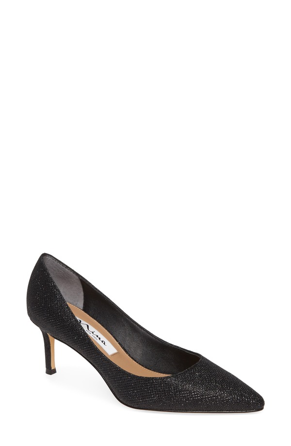 ニナ レディース シューズ 踵 Nina 60 Pointed Toe Pump Black 黒いこと
