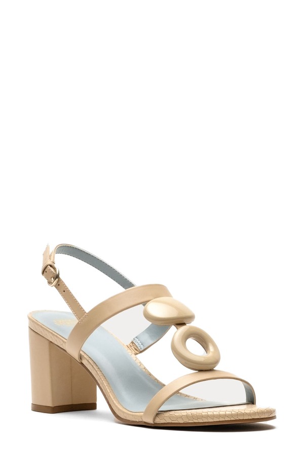 フランセスバレンタイン レディース シューズ 踵 サンダル Frances Valentine Bianca Slingback Sandal Natural