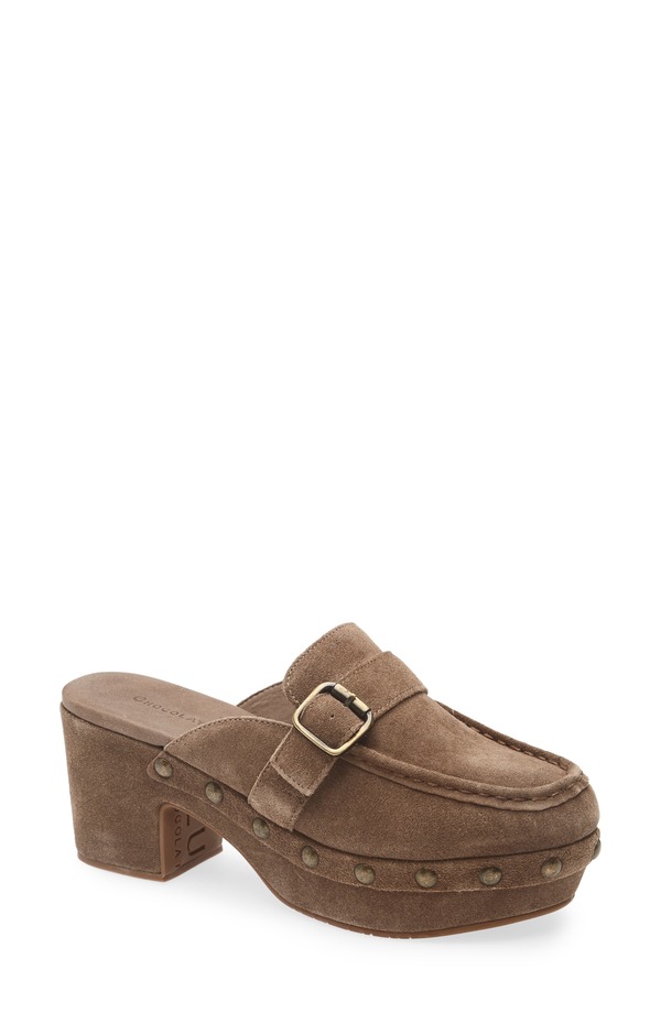 ショコラブルー レディース シューズ ヒール プラットフォーム ローファー Chocolat Blu Genni Platform Loafer Mule Toffee Suede 40,170円