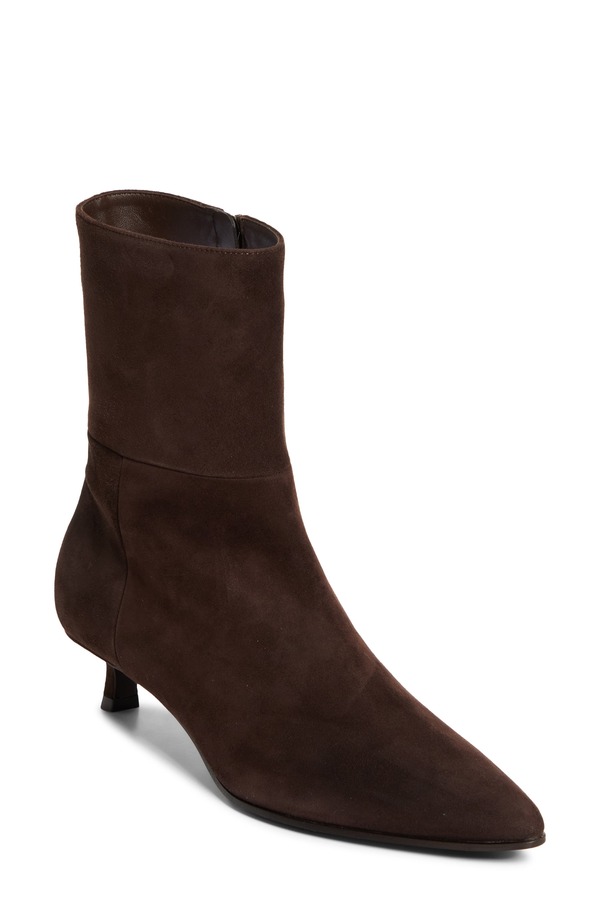 ジミーチュー レディース シューズ ブーツ・レインブーツ アンクル 踵 Jimmy Choo Lory Kitten Heel Ankle Boot Chocolate 黒茶