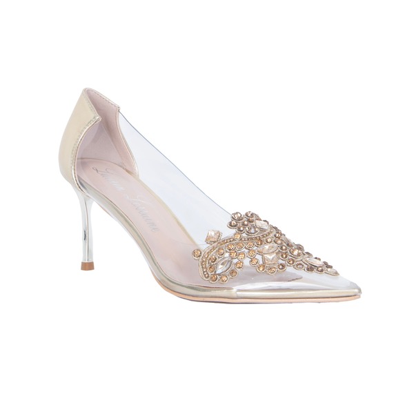 ローレンローライン レディース シューズ 踵 Lauren Lorraine Jamie Pump Gold ゴールド