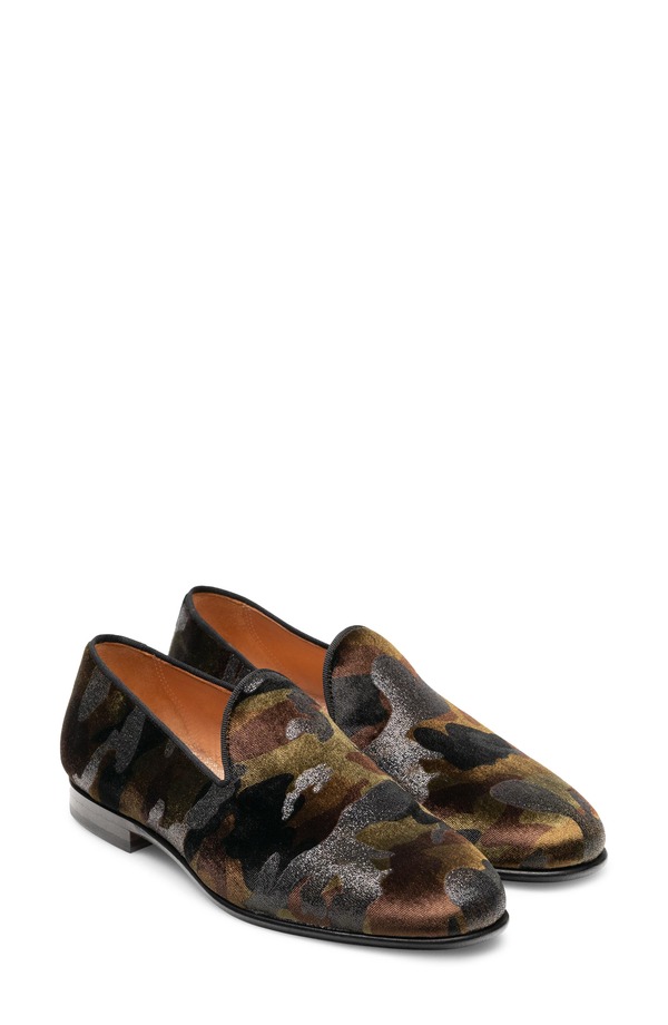 マグナーニ レディース シューズ スリッポン・ローファー 天鵞絨 Magnanni Clara Velvet Loafer Green 緑であること