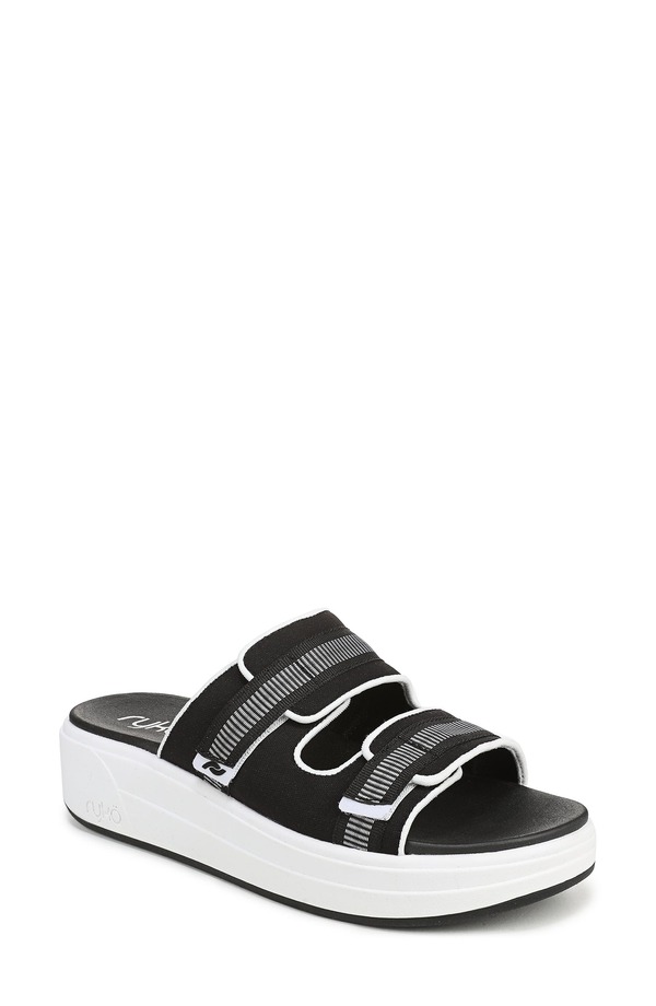 RYK レディース シューズ サンダル Ryk Viv Slide Sandal Black 黒いこと