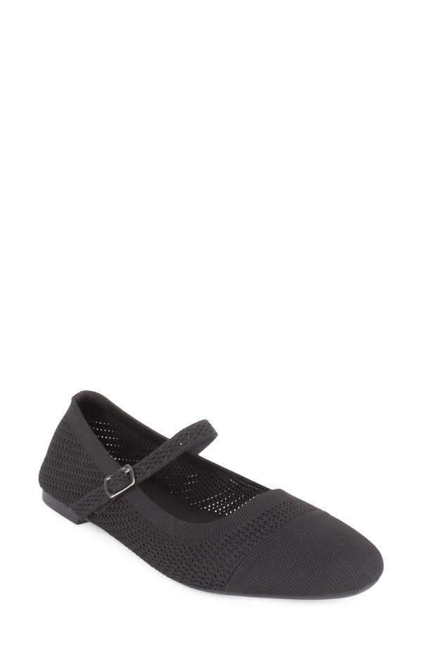 タハリ レディース シューズ パンプス Tahari Dubai Mary Jane Flat Black ブラック｜ReVida 店