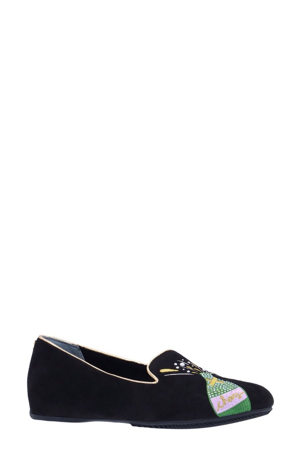 ジェイレニー レディース シューズ スリッポン・ローファー 刺繍 J. Renew Year Embroidered Loafer Black ブラック