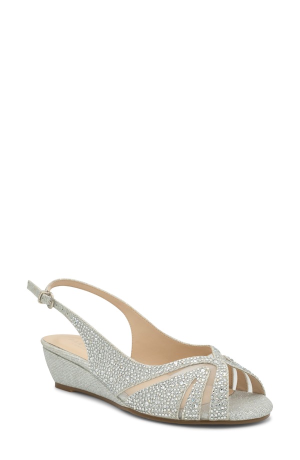 パラドックスロンドン レディース シューズ ヒール サンダル Paradox London Pink Jocelyn Slingback Wedge Sandal Silver シルバー|ReVida 店