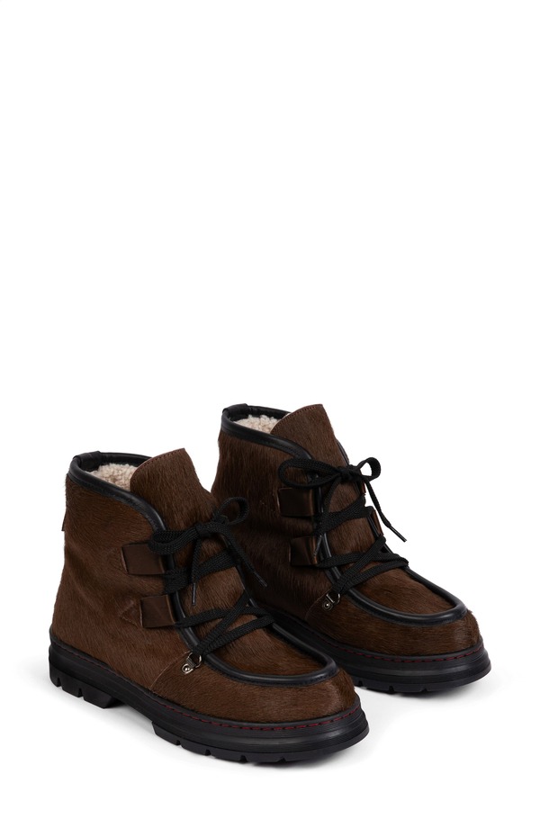 ペネロペシルバーズ レディース シューズ ブーツ・レインブーツ Penelope Chilvers Incredible Genuine Calf Hair Bootie Dark Oak Calf Hair