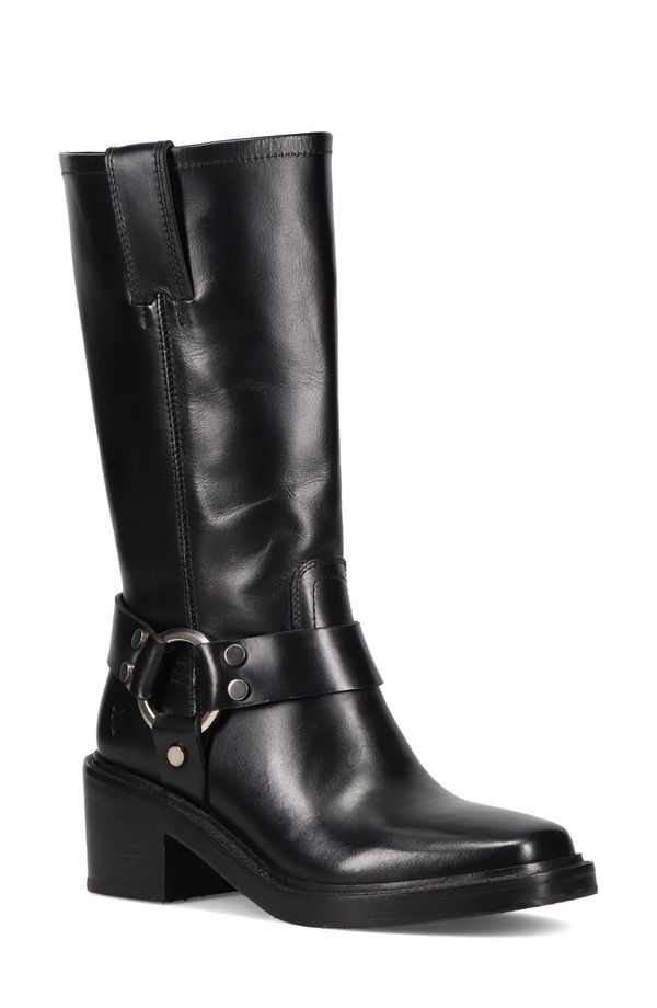 飛球 レディース シューズ ブーツ・レインブーツ Frye Kate Harness Boot Black 黒いこと