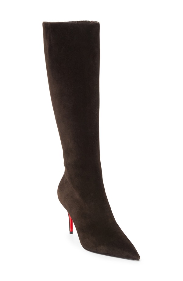 クリスチャン・ルブタン レディース シューズ ブーツ・レインブーツ Christian Louboutin Miss Z Pointed Toe Boot Cafe｜ReVida 店