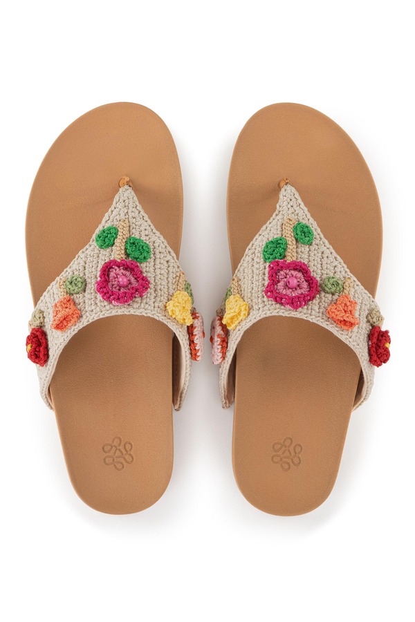 ザサック レディース シューズ ヒール サンダル The Sak Everly Sandal Flower Ecru エクリュ|ReVida 店