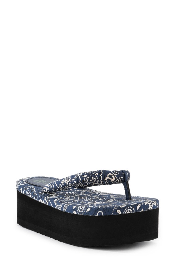 BC フットウェア レディース シューズ サンダル プラットホーム BC Footwear A Pretty Penny Platform Sandal Navy Bandana 米国海軍