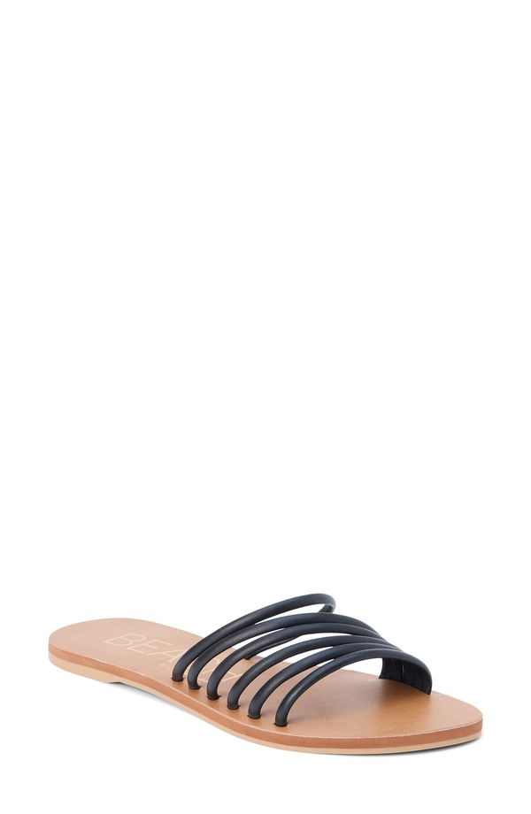 ココナッツバイマッテシィ レディース シューズ サンダル Coconuts by Matisse Cali Slide Sandal Black Leather 黒いこと