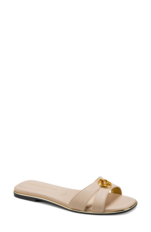 ダナ キャラン ニューヨーク州 レディース シューズ パンプス サンダル Donna Karanew York Halo Slide Sandal Beige ベージュ
