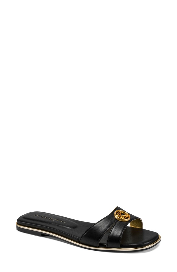 ダナ キャラン ニューヨーク州 レディース シューズ パンプス サンダル Donna Karanew York Halo Slide Sandal Black 黒いこと