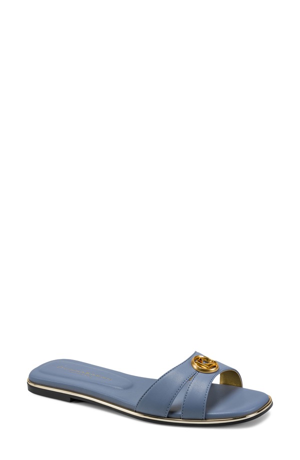ダナ キャラン ニューヨーク州 レディース シューズ パンプス サンダル Donna Karanew York Halo Slide Sandal Tempest Blue 青み