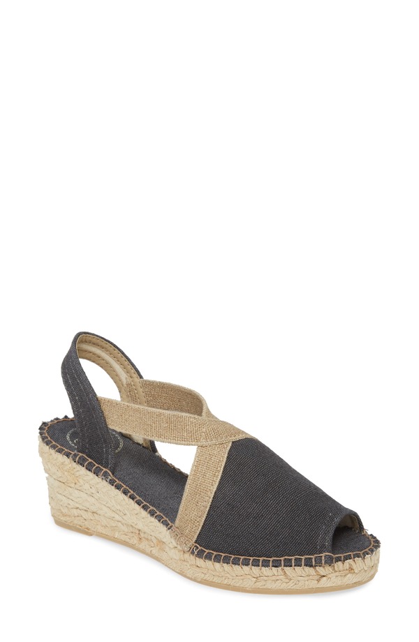 トニーポンズ レディース シューズ 踵 サンダル Toni Pons Breda Sandal Black Fabric 黒いこと