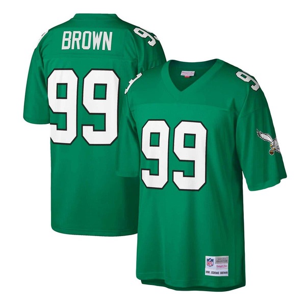 ミッチェル&ネス メンズ トップス シャツ トール ジャージー Men's Mitchell & Ness Jerome Brown Kelly Green Philadelphia Eagles Big & Tall 1990 Retired Playereplica Jersey Kelly Green グリーン｜ReVida 店
