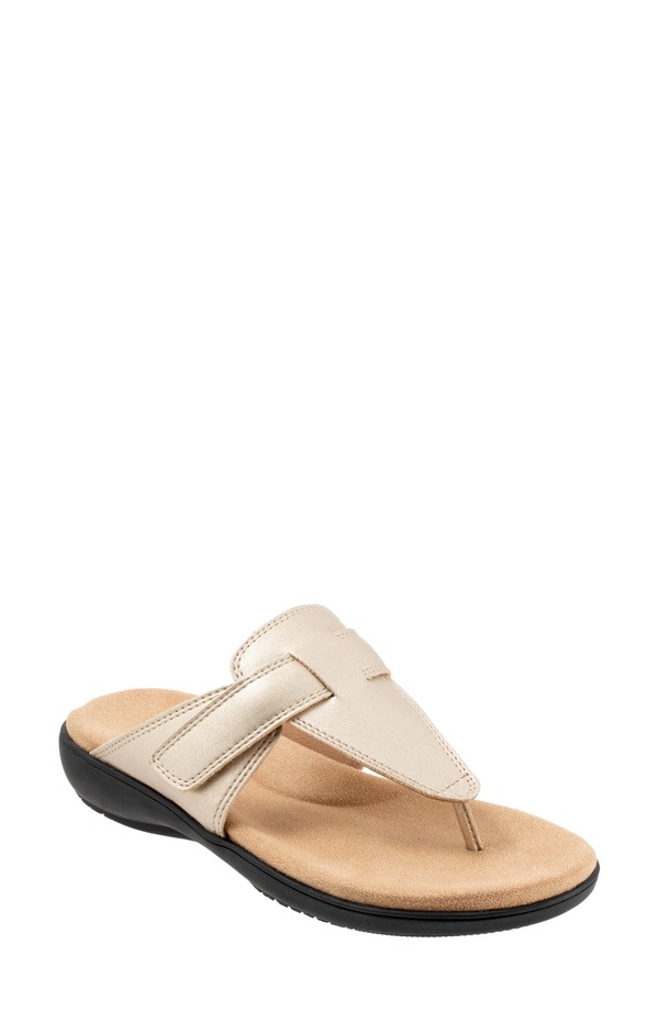 トロッターズ レディース シューズ 踵 Trotters Robin Flip Flop Gold Metallic ゴールド