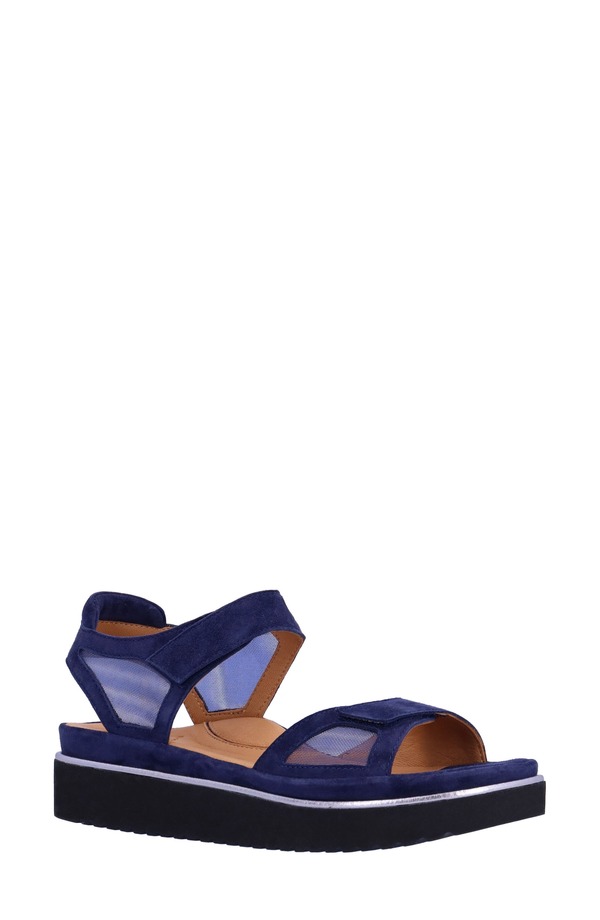 ラモールドピード レディース シューズ 踵 サンダル L\u0027Amour des Pieds Arna Sandal Navy 米国海軍