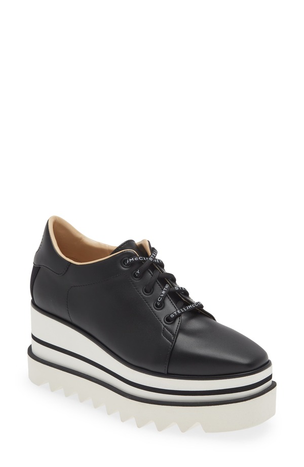 ステラマッカートニー レディース シューズ スニーカー プラットホーム Stella McCartney Sneak-Elyse Platform Sneaker 1065 Black/ White 白いこと