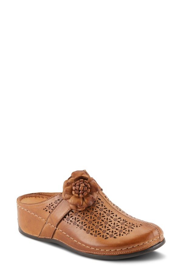 スプリングステップ レディース シューズ サンダル Spring Step Lilybean Wedge Mule Camel キャメル｜ReVida 店