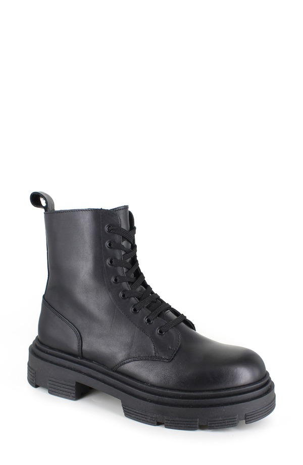 ジジ レディース シューズ ブーツ・レインブーツ プラットフォーム ZIGI Brunella Wateresistant Platform Combat Boot Black ブラック|ReVida 店