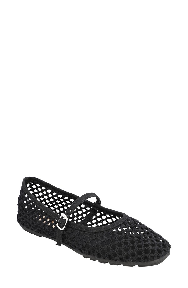ミア レディース シューズ パンプス MIA Kora Mary Jane Flat Black ブラック