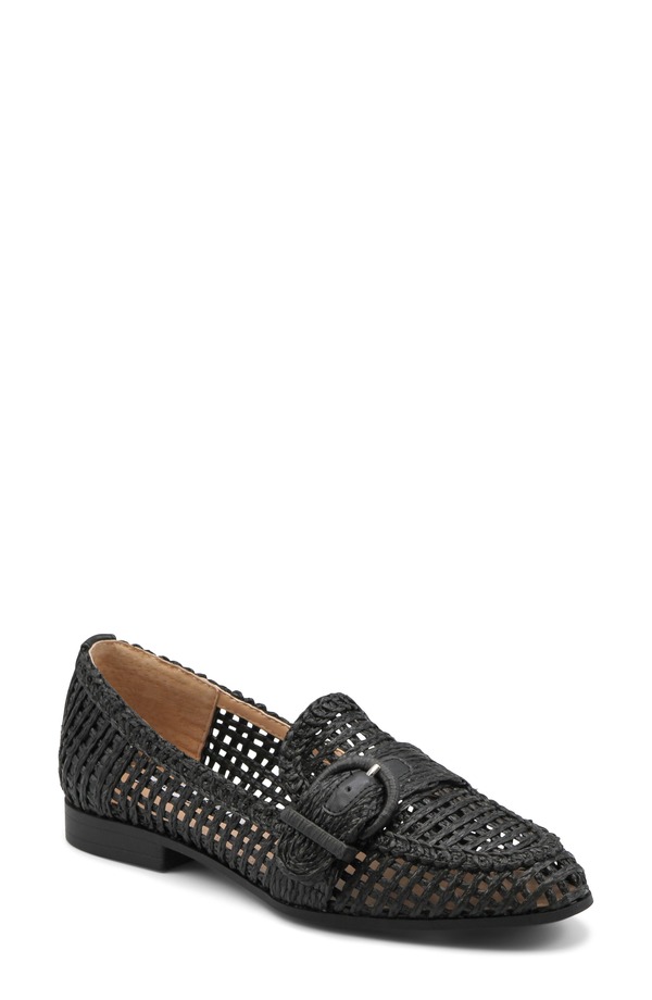 チャールズ・デイビッド レディース シューズ スリッポン・ローファー Charles David Follies Raffia Loafer Black ブラック