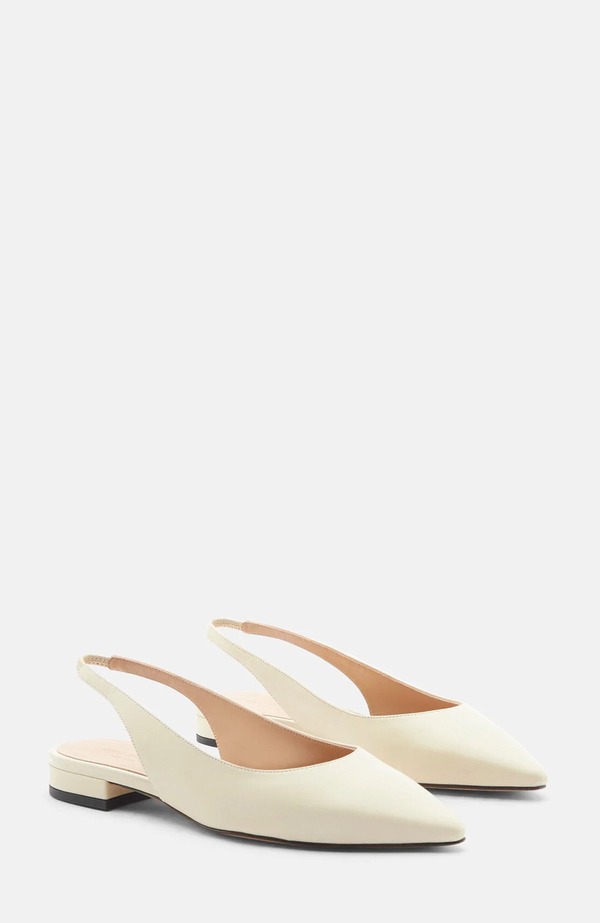 スカロッソ レディース シューズ パンプス SCAROSSO Viviana Ballerinas Cream - Calf 皮膚軟化剤