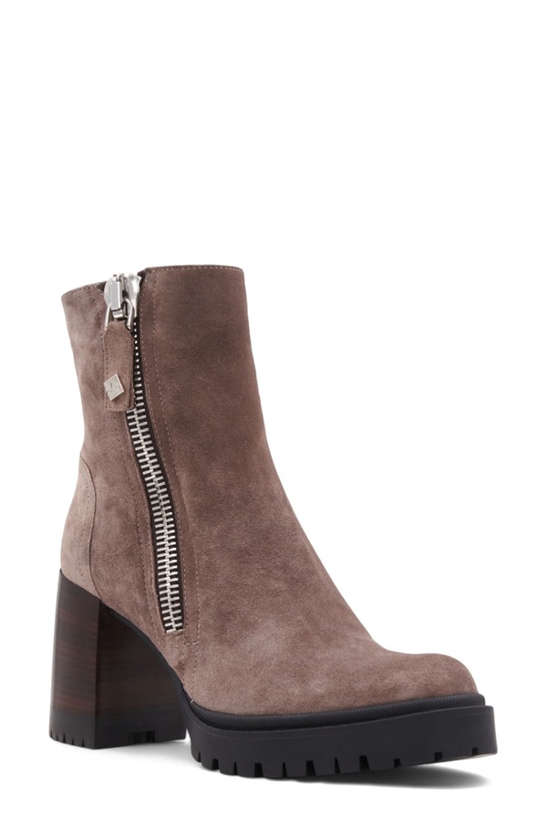 アクアタリア レディース シューズ ブーツ・レインブーツ プラットホーム Aquatalia Emma Weatherproof Platform Bootie Taupe Suede トープ