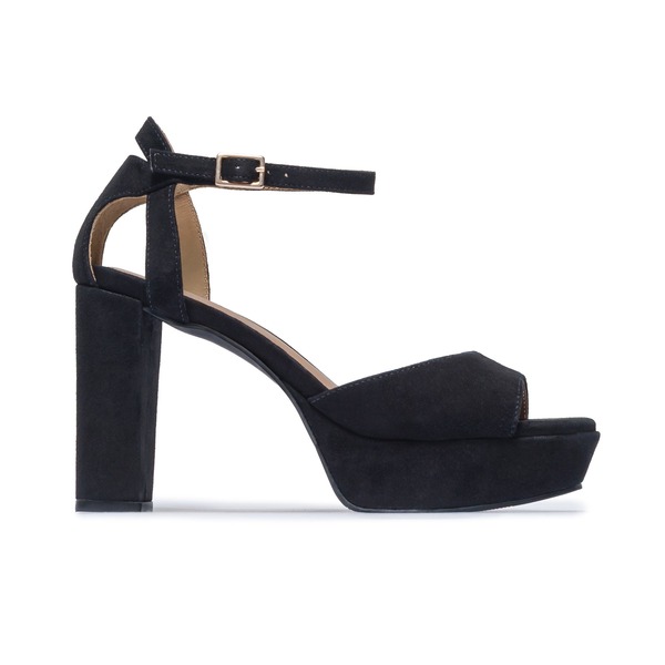 ベルナード レディース シューズ 踵 プラットホーム サンダル Bernardo Footwear Valeria Platform Higheeled Sandal Black 黒いこと