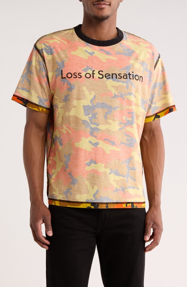 プレジャーズ メンズ トップス Tシャツ PLEASURESensation Camo T-Shirt Orange オレンジ 16,786円