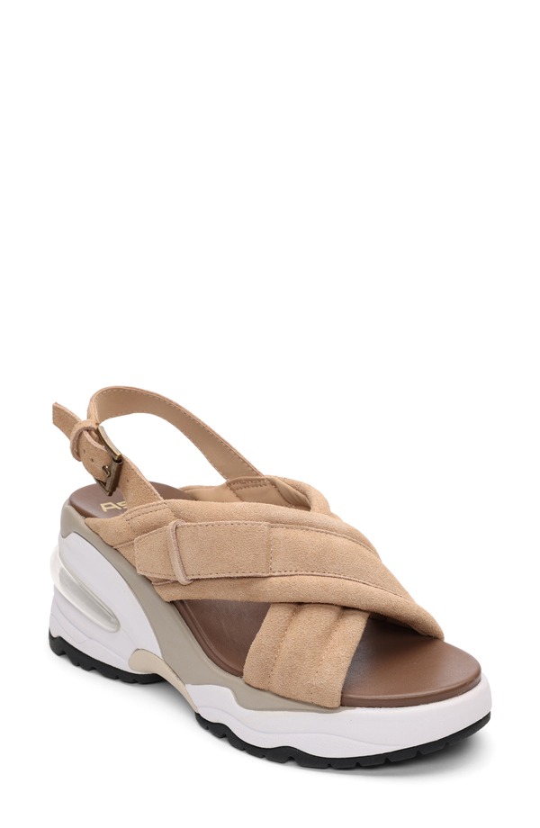 死灰 レディース シューズ 踵 サンダル Ash Delia Slingback Wedge Sandal Desert
