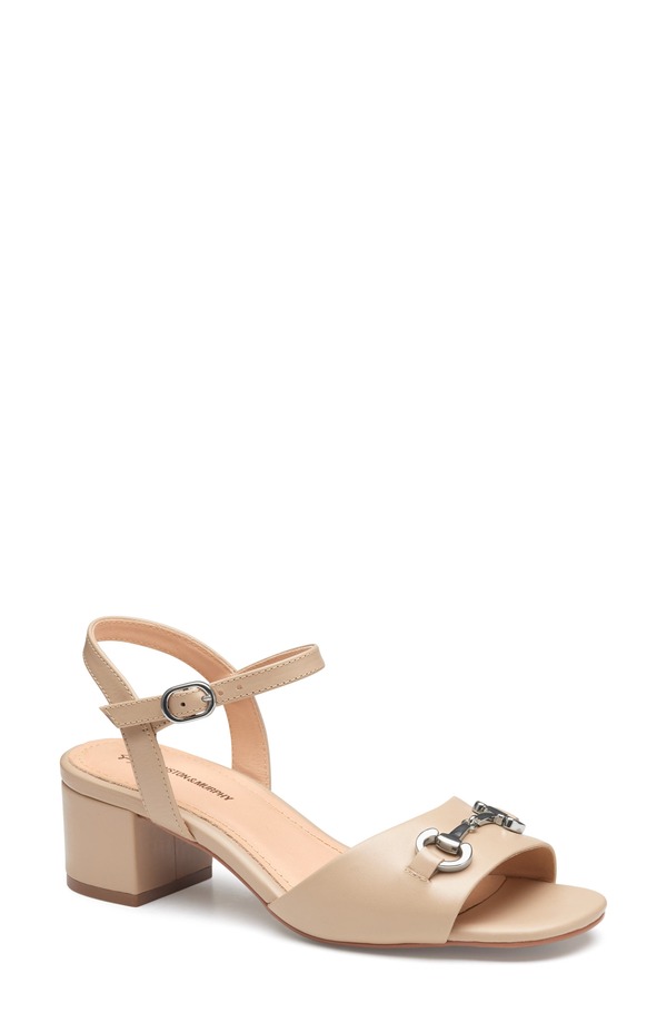 ジョンストンアンドマーフィー レディース シューズ 踵 サンダル アンクル Johnston \u0026 Murphy Edith Bit Ankle Strap Sandal Sand Glove Leather 真砂