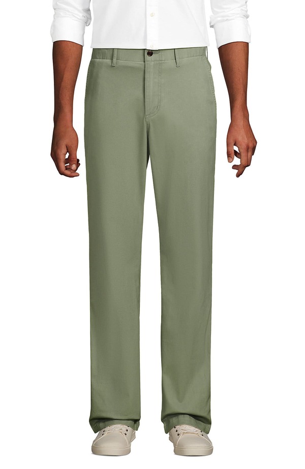 ランズエンド メンズ ボトムス カジュアルパンツ Lands' End Knockabout Comfort Waist Classic Fit Chino Pant Sage セージ|ReVida 店