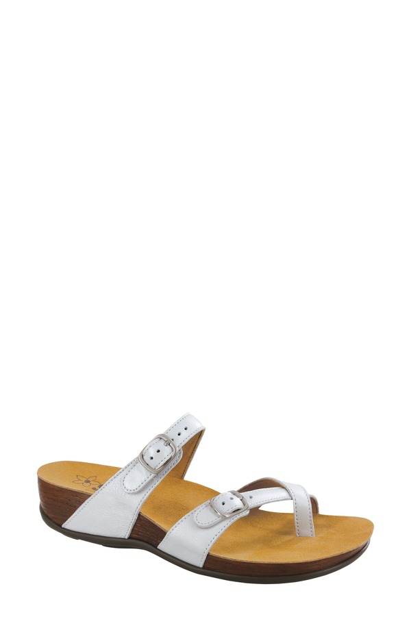 サス レディース シューズ サンダル SAShelly Sandal Pearl White ホワイト｜ReVida 店