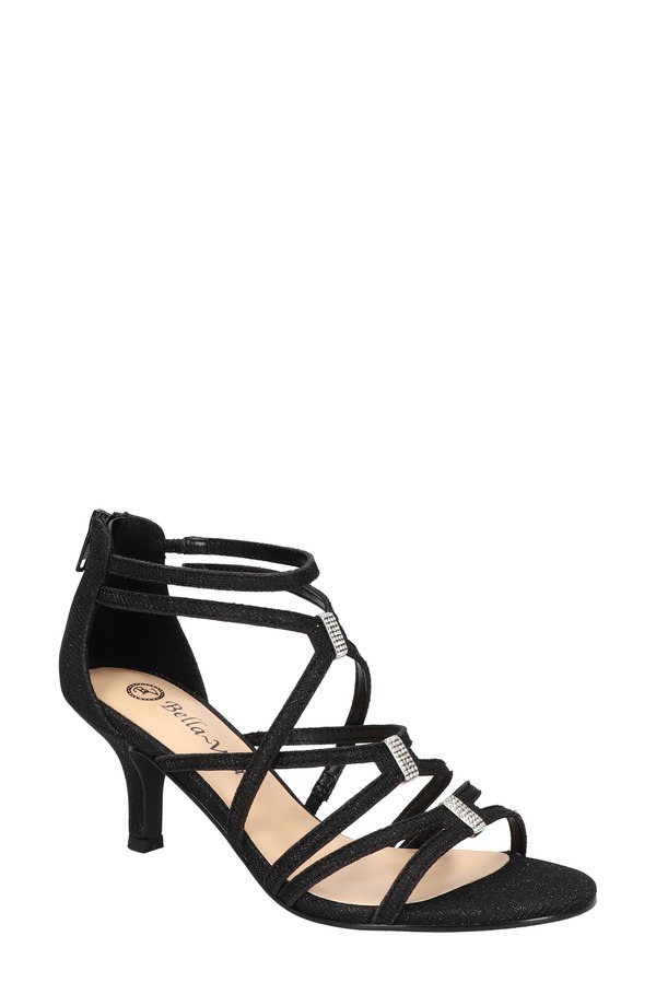 ベラヴィータ レディース シューズ 踵 サンダル Bella Vita Karlette Sandal Black Glitter 黒いこと