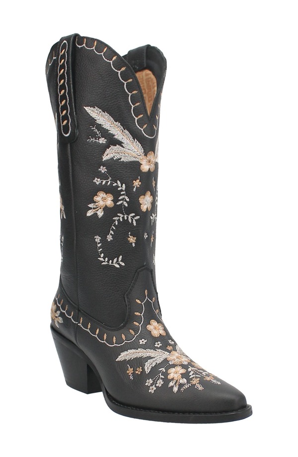 ディンゴ レディース シューズ ブーツ・レインブーツ Dingo Full Bloom Western Boot Black ブラック