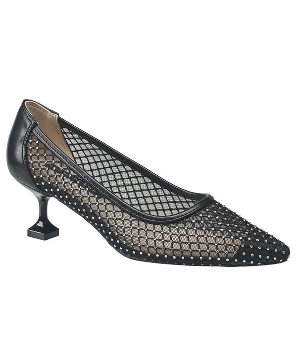 フレンチコネクション レディース シューズ パンプス メッシュ ヒール French Connection Elise Mesh And Stone Heel Black ブラック｜ReVida 店