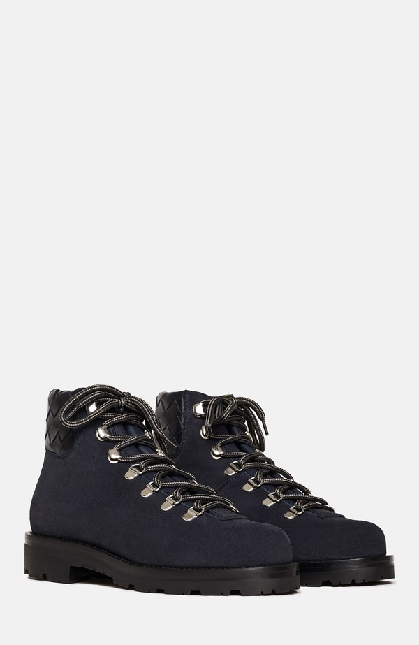 スカロッソ レディース シューズ ブーツ・レインブーツ SCAROSSO Catherine Boots Navy - Suede 米国海軍