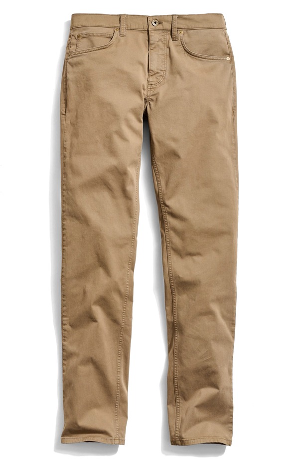 ビリーレイド メンズ ボトムス カジュアルパンツ コットン Billy Reid Cochran Stretch Cotton Five Pocket Pants Moss Green グリーン|ReVida 店