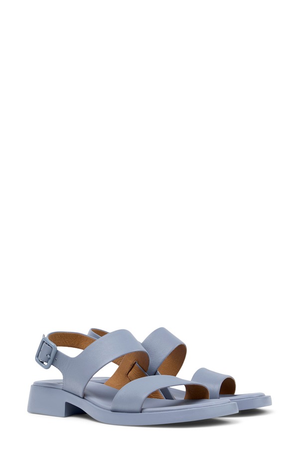 カンペール レディース シューズ ヒール サンダル Camper Dana 2-Strap Sandalight Pastel Blue ブルー