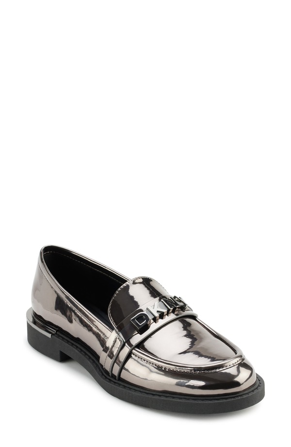 ダナ キャラン ニューヨーク州 レディース シューズ スリッポン・ローファー DKNY Rooney Bit Loafer Graphite 黒鉛 レディース靴-ローファー