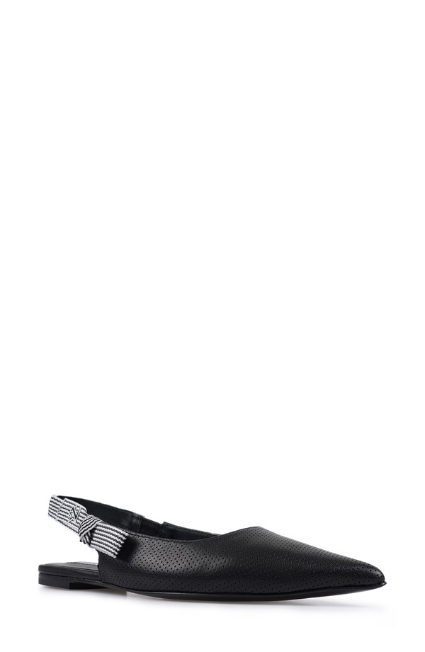 ジジ レディース シューズ パンプス ZIGI Complete Pointed Toe Slingback Flat Black 黒いこと