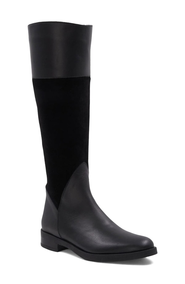 アクアタリア レディース シューズ ブーツ・レインブーツ Aquatalia Regina Weatherproof Knee High Boot Black Suede 黒いこと