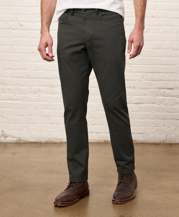 パクト メンズ ボトムス 心地好いズボン下 綿織物 Pact Organicotton Stretch Twill 5-Pocket Pant Oak