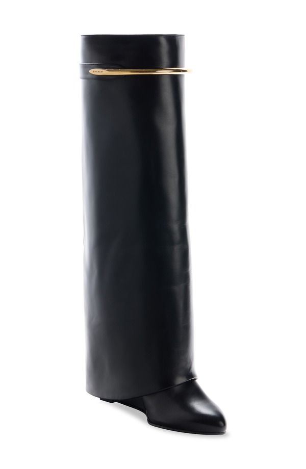 ジバンシー レディース シューズ ブーツ・レインブーツ トール Givenchy Shark Pinch Tall Boot Black 黒いこと